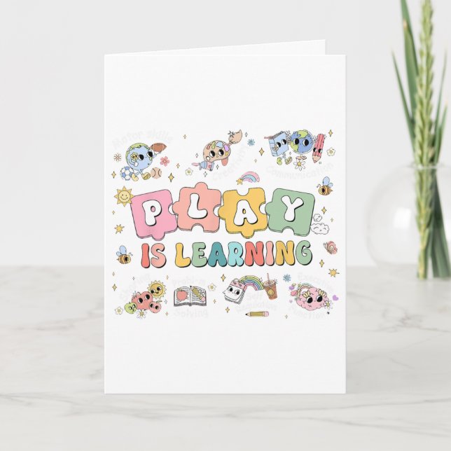 Play Is Learning Teacher Student First Day Ck To S Card (Front)