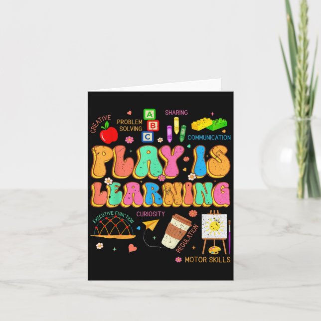 Play Is Learning Teacher Team Back To School Kinde Card (Front)