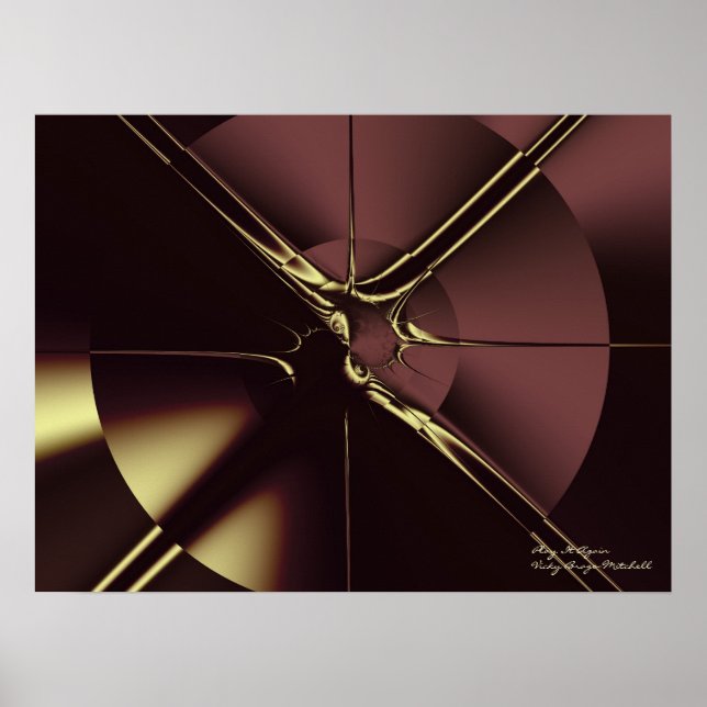 Play It Again Fine Fractal Art Poster (Front)