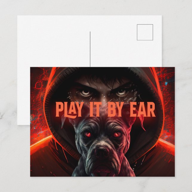 Play it by ear postcard (Front/Back)