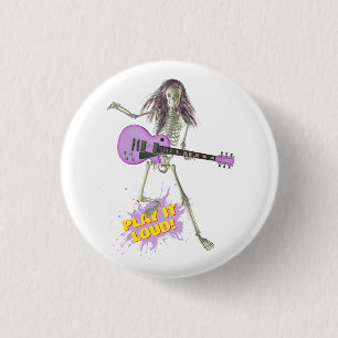Play It Loud!  3 Cm Round Badge