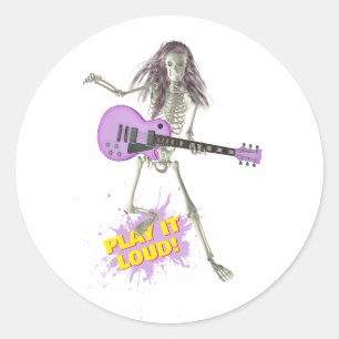 Play It Loud!  Classic Round Sticker