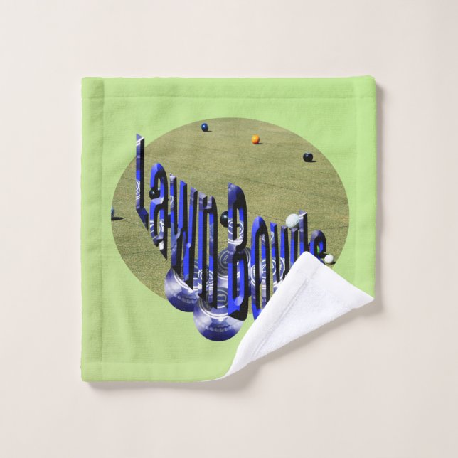Play Lawn Bowls, Wash Cloth (Wash Cloth)