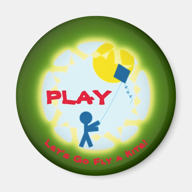 Play! Let's Go Fly a Kite! Magnet (Front)