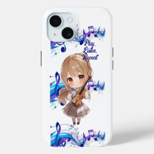 Play, Listen, Repeat iPhone 15 Case