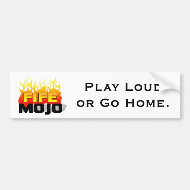 Play Loud Bumper Sticker (Front)