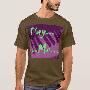 Play Me Diffused Piano Keyboard Image Lavender Tin T-Shirt