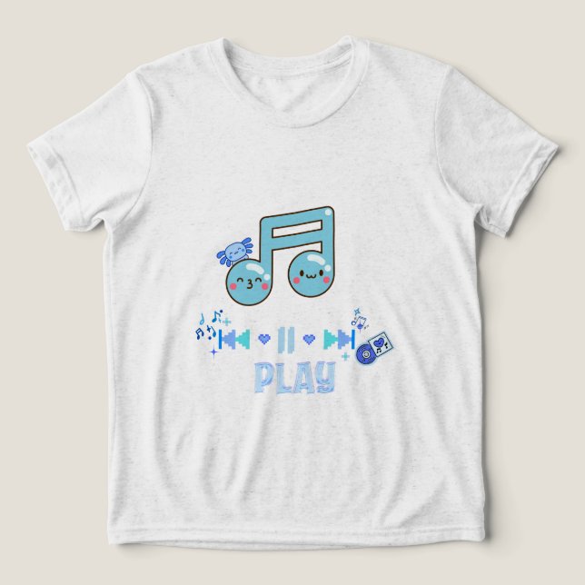 Play music  Tri-Blend shirt (Design Front)