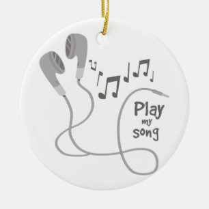 Play My Song Ceramic Tree Decoration