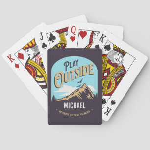 Play Outside Promote Critical Thinking Playing Cards