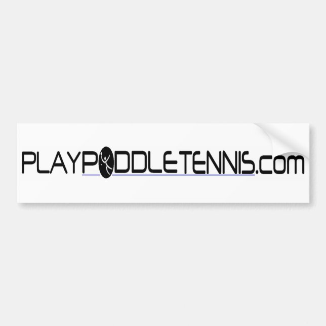Play Paddle Tennis Bumper Sticker (Front)