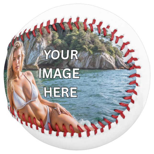 PLAY! 🥎 Regulation Softball – Add Image or Text (Front Right)