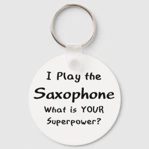 play saxophone key ring