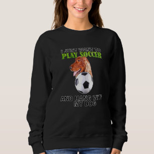 Play Soccer Hang W Dog Irish Setter Sweatshirt