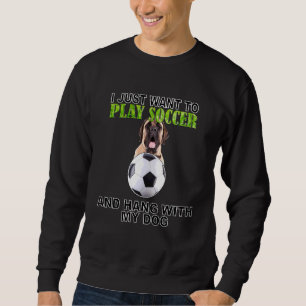 Play Soccer Hang W Dog Mastiff Sweatshirt