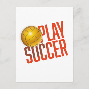 Play Soccer Postcard
