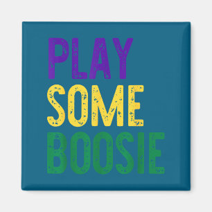 Play some boosie mardi gras festive party style ne magnet
