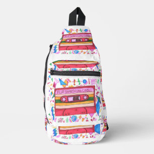 Play Something Cool Music Mixtape Art Fun Sling Bag