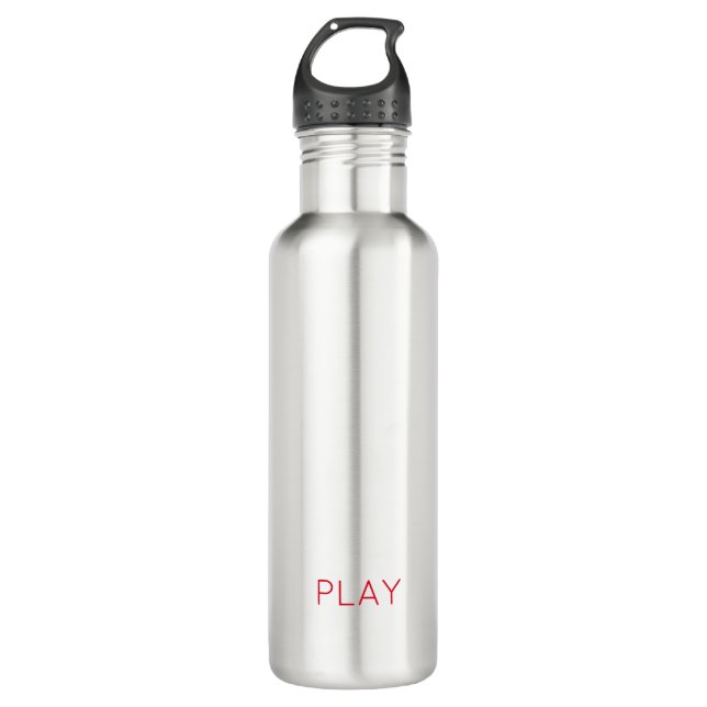 PLAY Sports Athlete Team Spirit Coach Game Fun 710 Ml Water Bottle (Front)