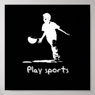 Play sports poster