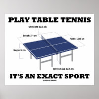 Play Table Tennis It's An Exact Sport (Humour)