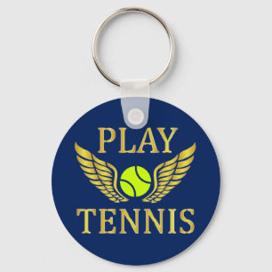 Play tennis key ring