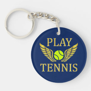 Play tennis key ring