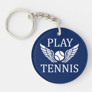 Play tennis key ring