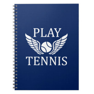 Play tennis spiral notebook