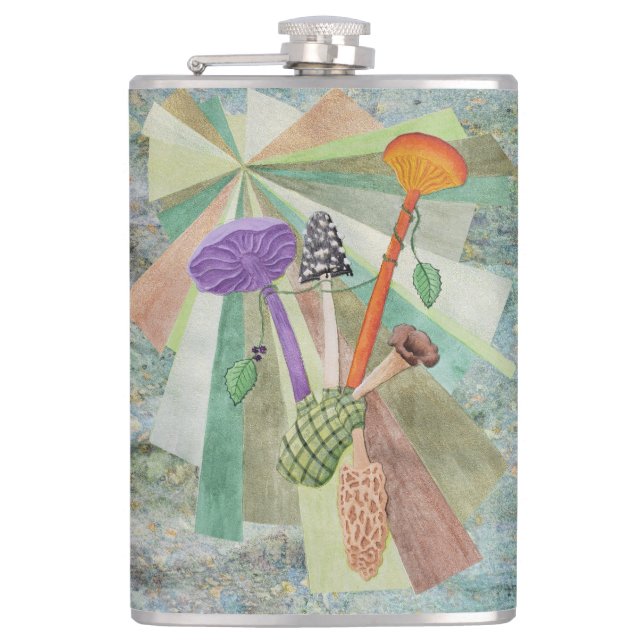 Play that Fungi Music Hip Flask (Front)