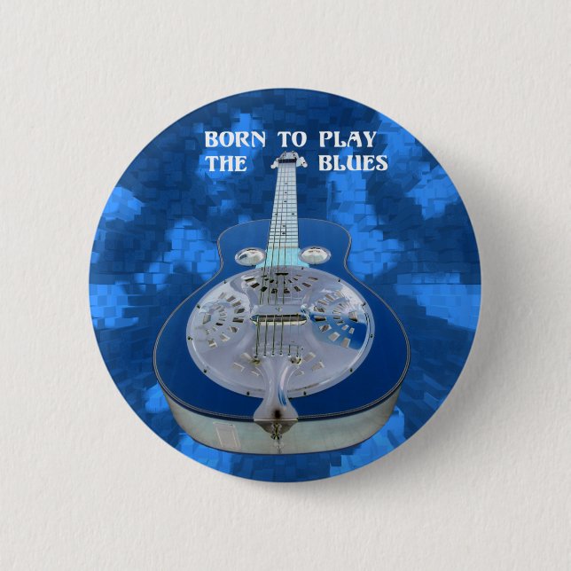 Play the Blues Button (Front)