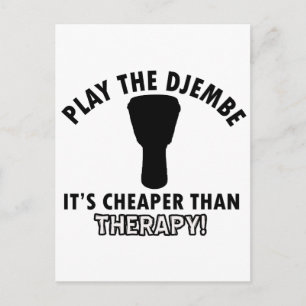 Play the djembe postcard