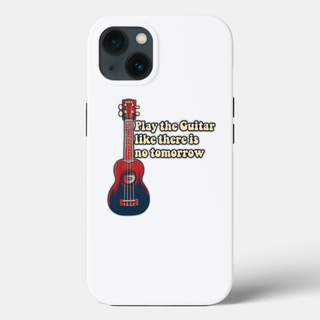 Play the guitar like there is no tomorrow. retro Case-Mate iPhone case (Back)
