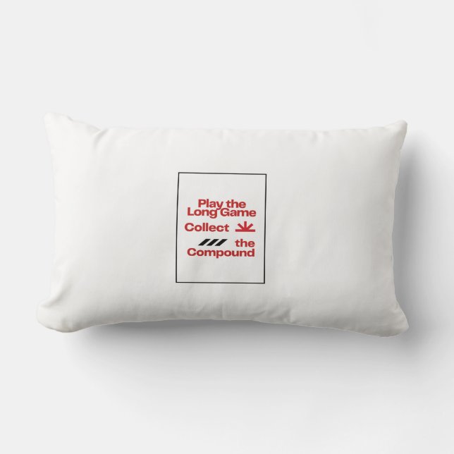 Play the Long Game Lumbar Pillow (Front)