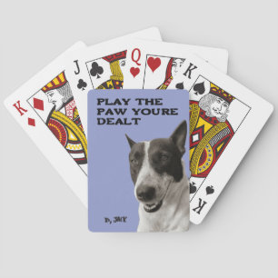Play the Paw You’re Dealt Custom Pet Photo Playing Cards
