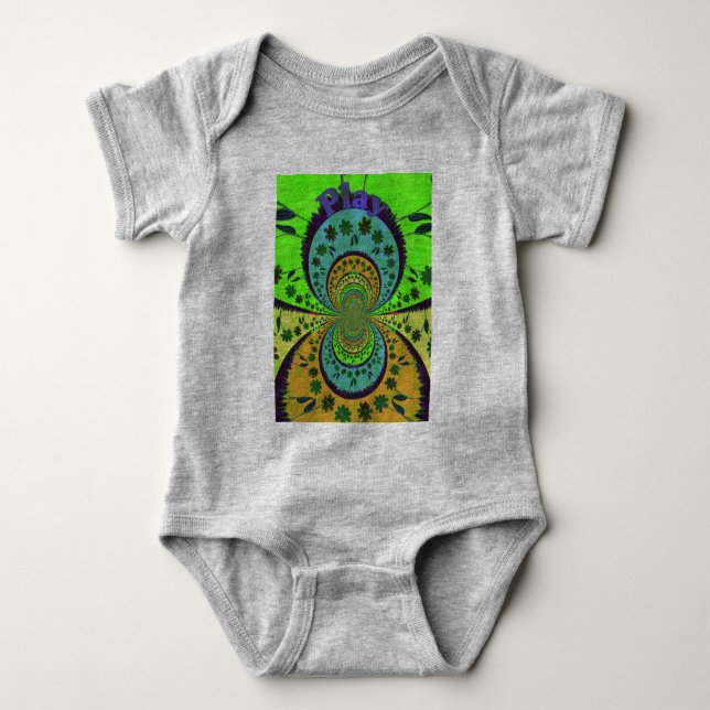 Play Time Custom Baby Romper Bodysuit (Front)