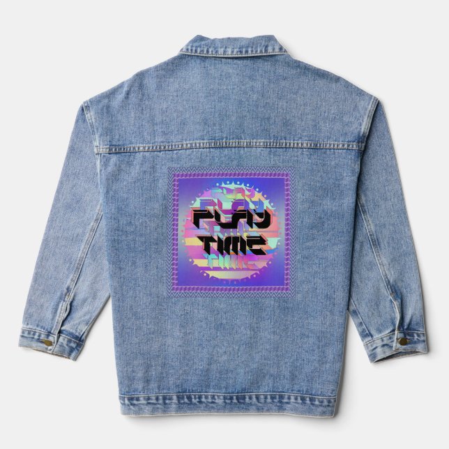 Play Time  Denim Jacket (Back)