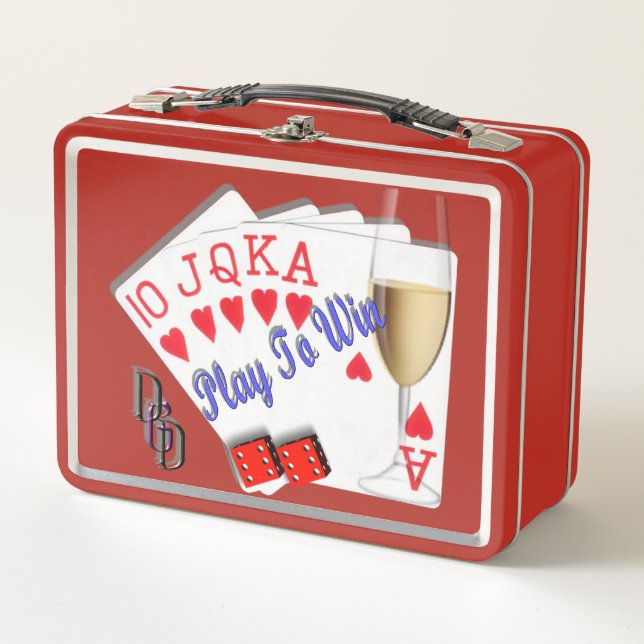 Play to Win Metal Lunch Box (Front)