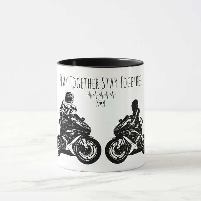 Play Together...Personalised Motorcycle Mug (Center)