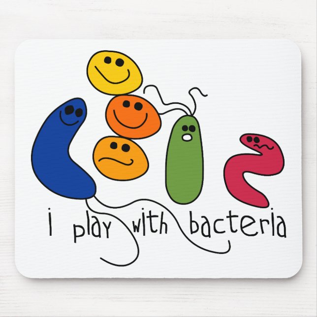 Play with Bacteria Mouse Pad (Front)