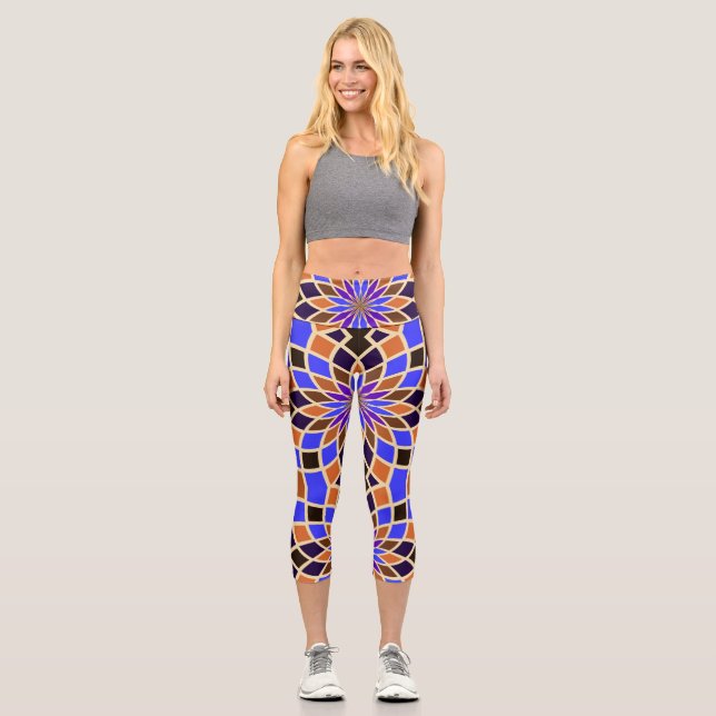Play with Colours  Capri Leggings (Front)