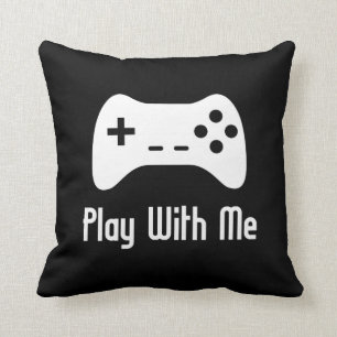 Play With Me Video Game (black) Cushion