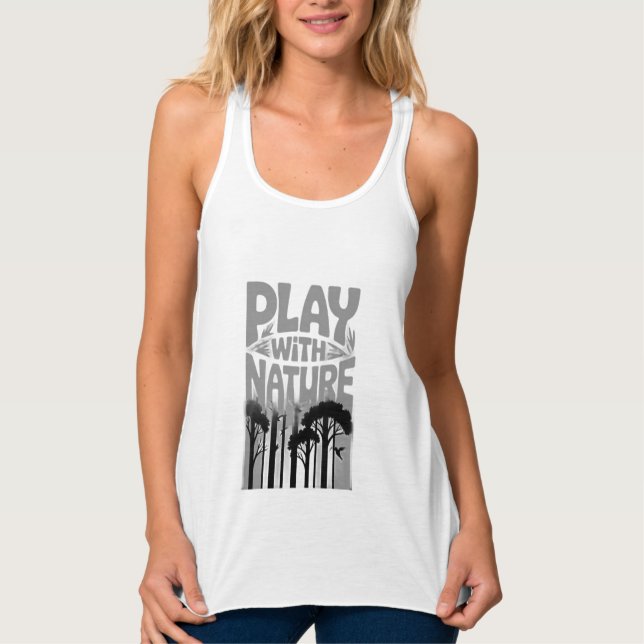 Play With Nature Nature Is the Playground Forest P Singlet (Front)
