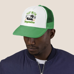 Play with your imagination gaming trucker hat