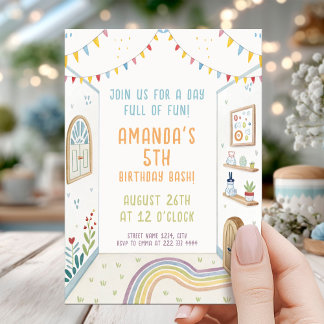 Play Zone Maze Birthday Invitation