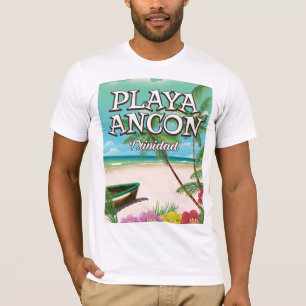 Playa Ancón Trinidad travel poster T-Shirt