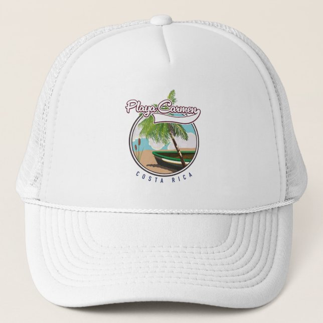 Playa carmen Costa rica Trucker Hat (Front)