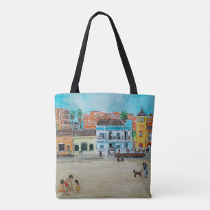 Playa de la Malvarrosa Painting by Alfred Fox Tote Bag