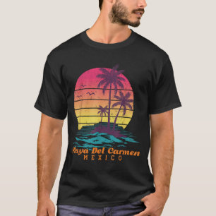 Playa Del Carmen Beach Mexico Tropical Sunset T-Shirt