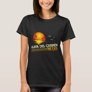 Playa Del Carmen Beach Mexico Tropical Sunset T-Shirt
